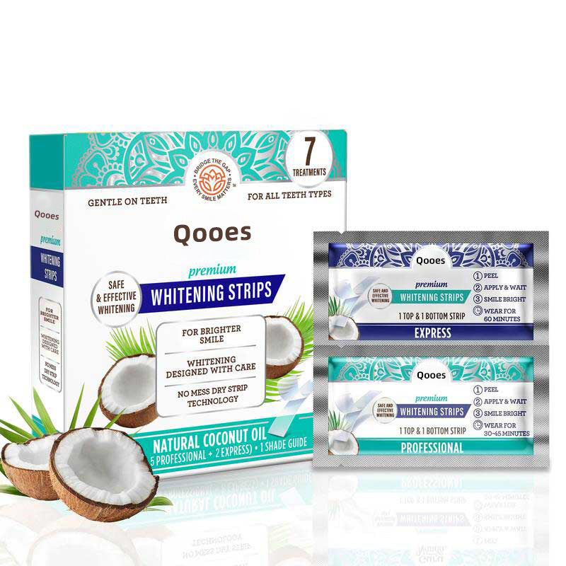🍇Final 3 hours 70% off 🔥 Qooes Teeth Whitening Strips - Reveal Your Brightest Smile