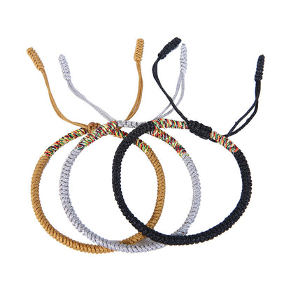 Handmade Braided Knot Bracelet Red String Literary Style Bracelet Ethnic Wind Red String