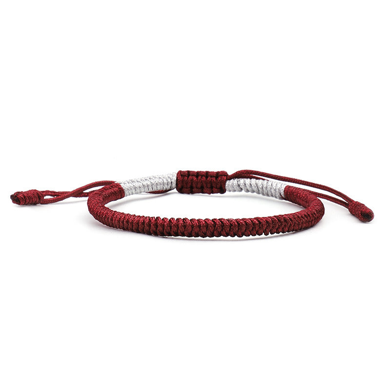 Handmade Braided Knot Bracelet Red String Literary Style Bracelet Ethnic Wind Red String