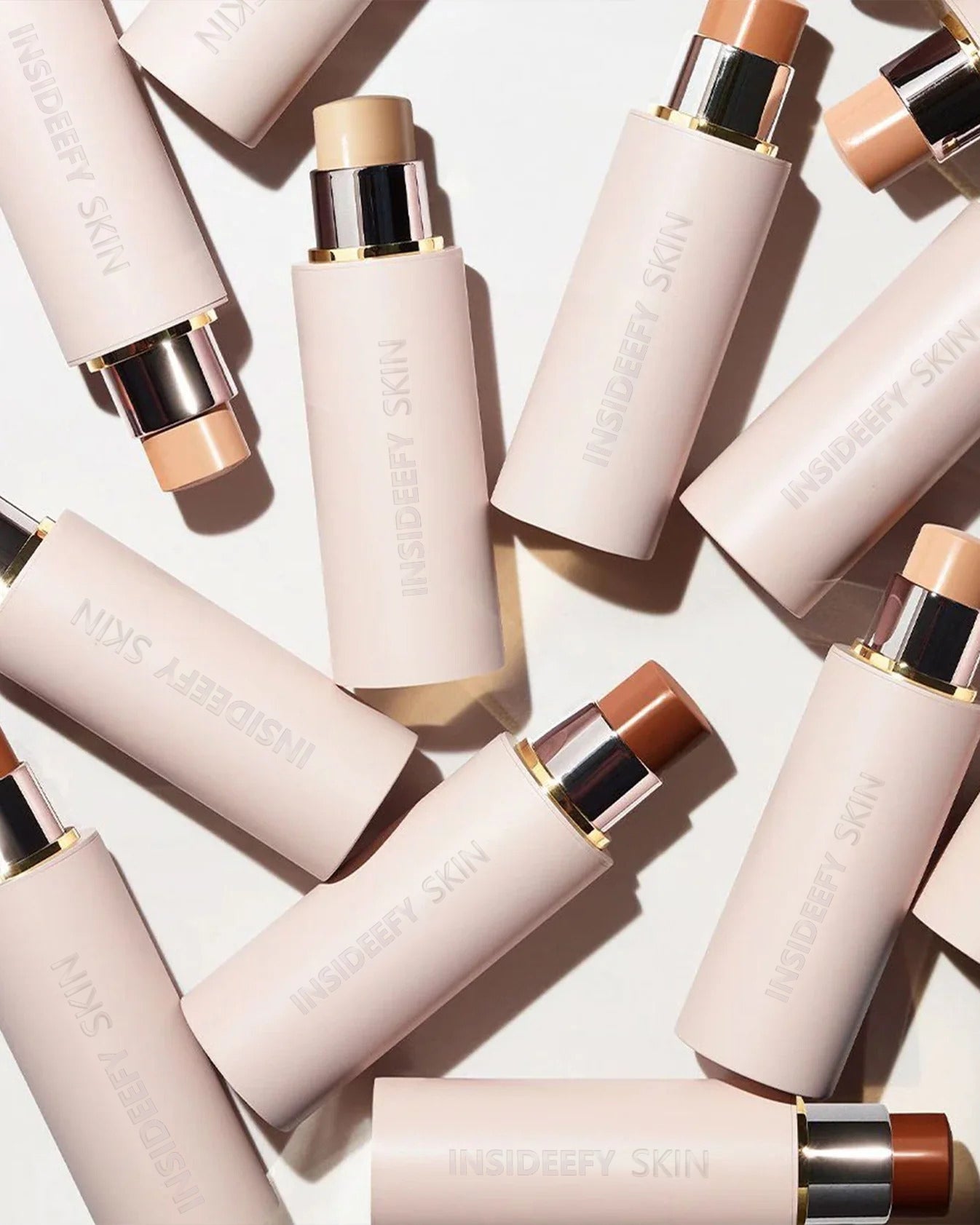 Insideefy Skin Foundation Stick + Dual Brush Set ✨ Flawless Coverage in Seconds ⏱️ — Includes 🖌️ Foundation & Spot Check Brushes